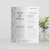 Gästebuch für Hochzeiten in vertikalem Grau (Stehend Vorderseite)