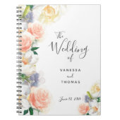 Gästebuch für Hochzeiten, Weißkorallenromantik Notizblock (Vorderseite)