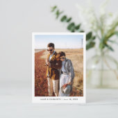 Gästebuch für Hochzeitspostkarten - individuelles Postkarte (Stehend Vorderseite)