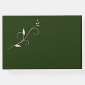 Gästebuch für Hunter Green Wedding (Rückseite)