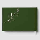 Gästebuch für Hunter Green Wedding (Rückseite)