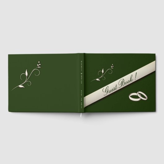 Gästebuch für Hunter Green Wedding (Voll)