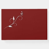 Gästebuch für Marcella / Burgund Wedding (Rückseite)