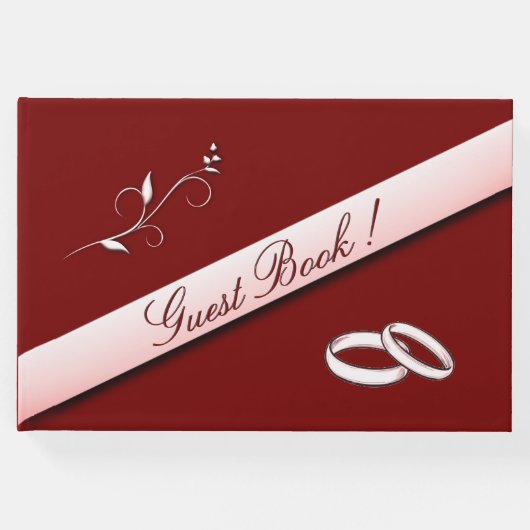 Gästebuch für Marcella / Burgund Wedding (Vorderseite)