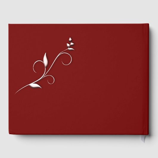 Gästebuch für Marcella / Burgund Wedding (Rückseite)