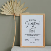 Gästebuch für Minimalistisches Foto, Foto-Zeichen