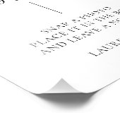 Gästebuch für Minimalistisches Foto in Schwarz und (Ecke)