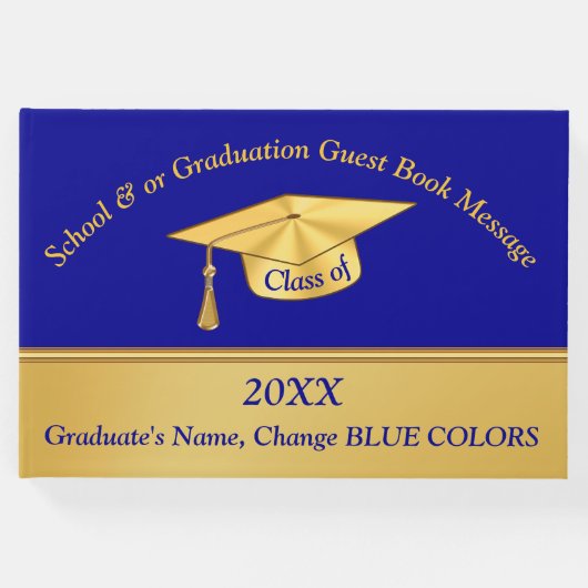 Gästebuch für personalisierte Graduierungspartei (Vorderseite)