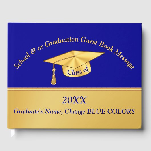 Gästebuch für personalisierte Graduierungspartei (Vorderseite)