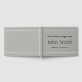 Gästebuch für respektvolles und Personalisiertes B (Voll)