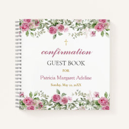 Gästebuch für Rosa und Gold Floral Notizblock