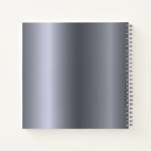 Gästebuch Geburtshaus Silbername einfach Notizblock (Rückseite)