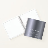 Gästebuch Geburtshaus Silbername einfach Notizblock (Innenseite)