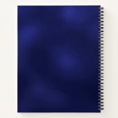 Gästebuch Geburtstag blauen Goldballons Notizblock (Rückseite)