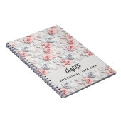 Gästebuch Geburtstag Blume rosa weiße Namen Notizblock (Rechte Seite)