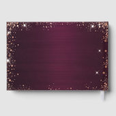 Gästebuch Geburtstag burgundy Foto Diamonds (Rückseite)