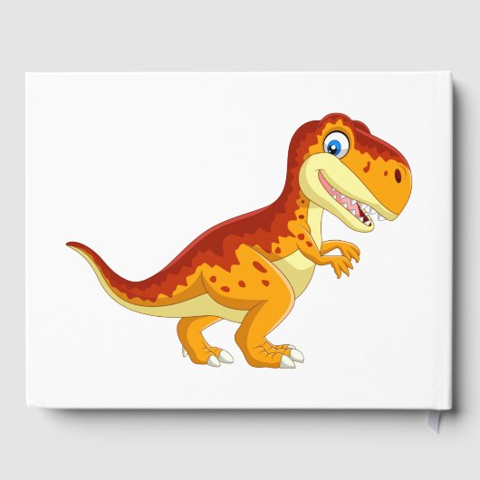 Gästebuch Geburtstag Dinosaurier Gold (Rückseite)