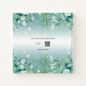 Gästebuch Geburtstag Eukalyptus Grünwald Notizblock (Rückseite)