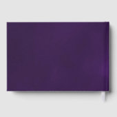 Gästebuch Geburtstag lila Silberfolie (Rückseite)