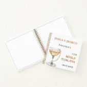 Gästebuch Geburtstag Perle Prosecco Notizblock (Innenseite)