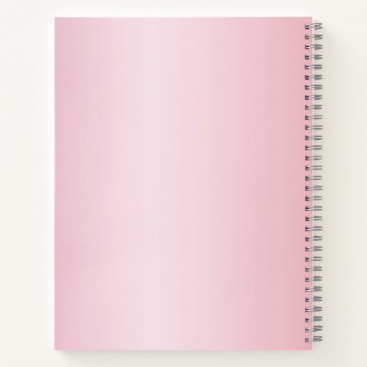 Gästebuch Geburtstag pink silber Foto Notizblock (Rückseite)