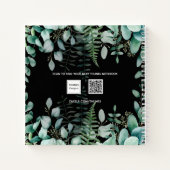 Gästebuch Geburtstag schwarze Eukalyptuswälder Notizblock (Rückseite)