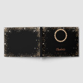 Gästebuch Geburtstag schwarzes Gold Foto Diamanten (Voll)