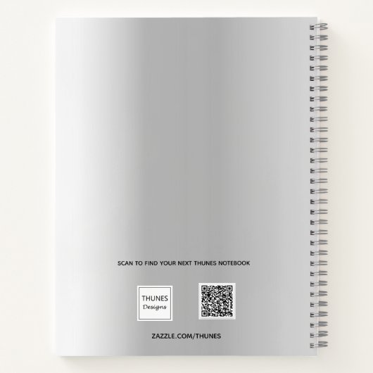 Gästebuch Geburtstag Silber Foto Notizblock (Rückseite)