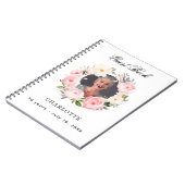 Gästebuch Geburtstag Whitefloral Foto Budget Notizblock (Linke Seite)