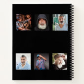 Gästebuch Geburtstagskollektion Foto schwarz Notizblock (Rückseite)