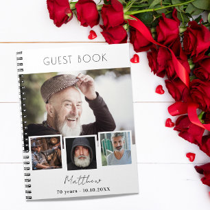 Gästebuch Geburtstagskollektion mit weißem Foto Notizblock
