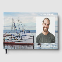 Gästebuch Gedenk Fischermann Angeln Fisch