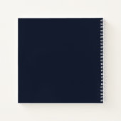 Gästebuch Gedenkfeier Blaues Foto Notizblock (Rückseite)