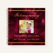 Gästebuch-Gedenkfeier Bordeaux-Foto Notizblock (Vorderseite)