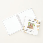 Gästebuch-Gedenkfeier ecalyptus golden Notizblock (Innenseite)