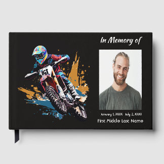Gästebuch Gedenkfoto Benutzerdefiniertes Motorrad