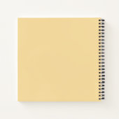 Gästebuch Gelb und Creme Rose Notizblock (Rückseite)
