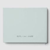 Gästebuch glücklich immer nach Seashells Coral Aqu (Rückseite)