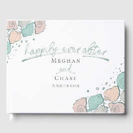 Gästebuch glücklich immer nach Seashells Coral Aqu