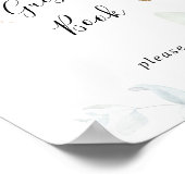 Gästebuch Gold Eucalyptus Calligraphy Sign (Ecke)