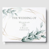 Gästebuch | Grayed Jade Green Botanical (Vorderseite)