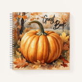 Gästebuch Herbst Saison Pumpkin Notizblock (Vorderseite)