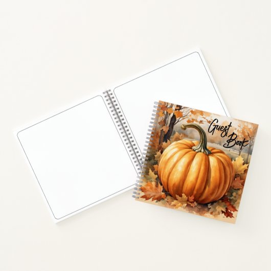 Gästebuch Herbst Saison Pumpkin Notizblock (Innenseite)