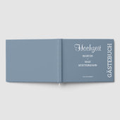 Gästebuch Hochzeit Dusty Blue 01 (Voll)