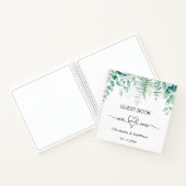 Gästebuch Hochzeit Eukalyptus grün mr mrs Notizblock (Innenseite)