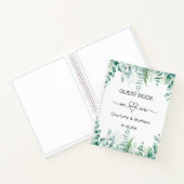 Gästebuch Hochzeit Eukalyptus grün mr mrs Notizblock (Innenseite)