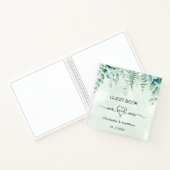 Gästebuch Hochzeit Eukalyptus grün mr mrs Notizblock (Innenseite)