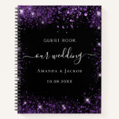 Gästebuch Hochzeit lila Notizblock (Vorderseite)