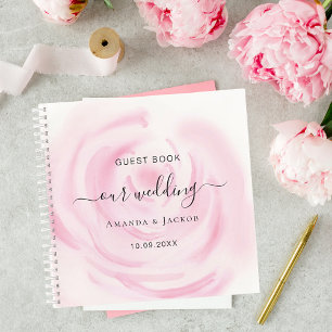 Gästebuch Hochzeit Rosa Rosa Blume Notizblock