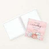 Gästebuch Hochzeit rosa Rosa Gold Notizblock (Innenseite)